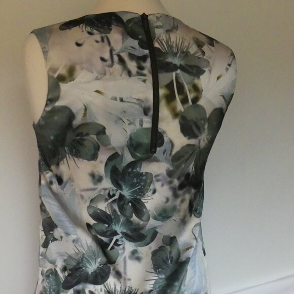 LK Bennett Black Ribbon Zanetta Blossom Garden Print Silk Blouse Top USA Size 4 - Picture 5 of 15